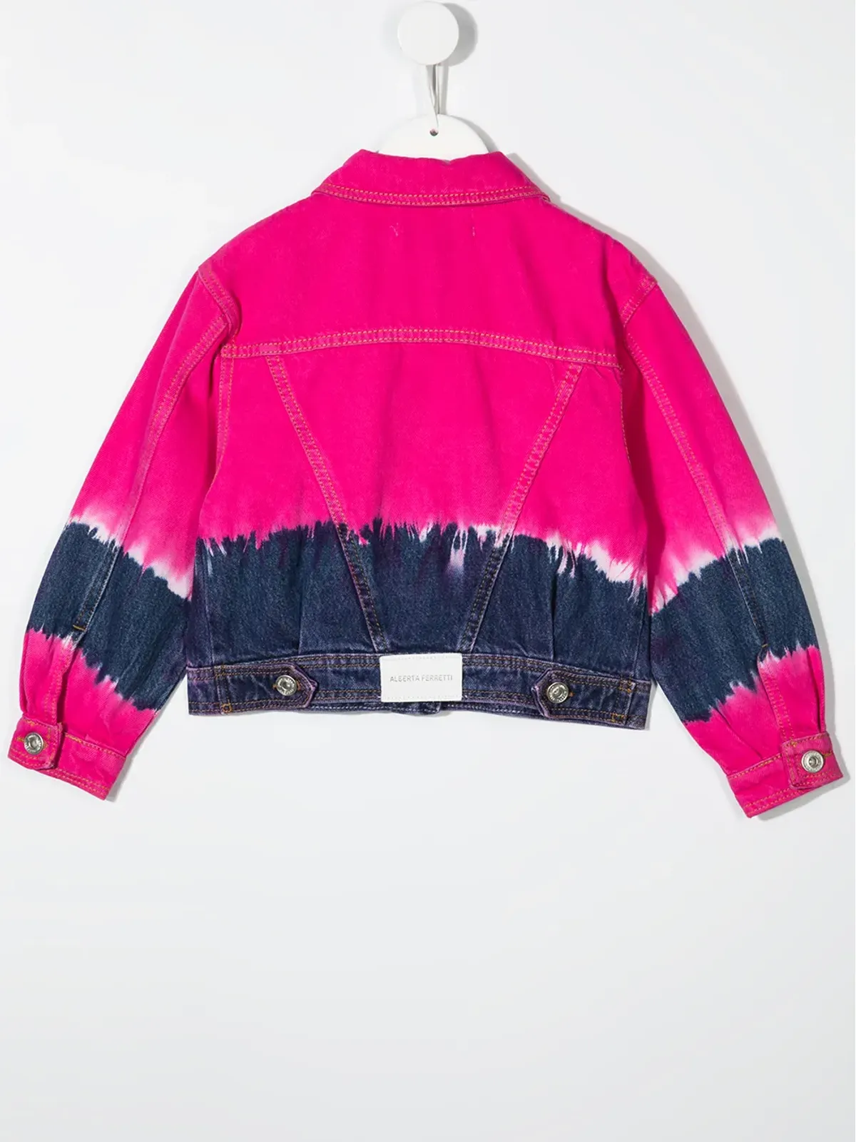 Alberta Ferretti Kids タイダイデニムジャケット - 画像2