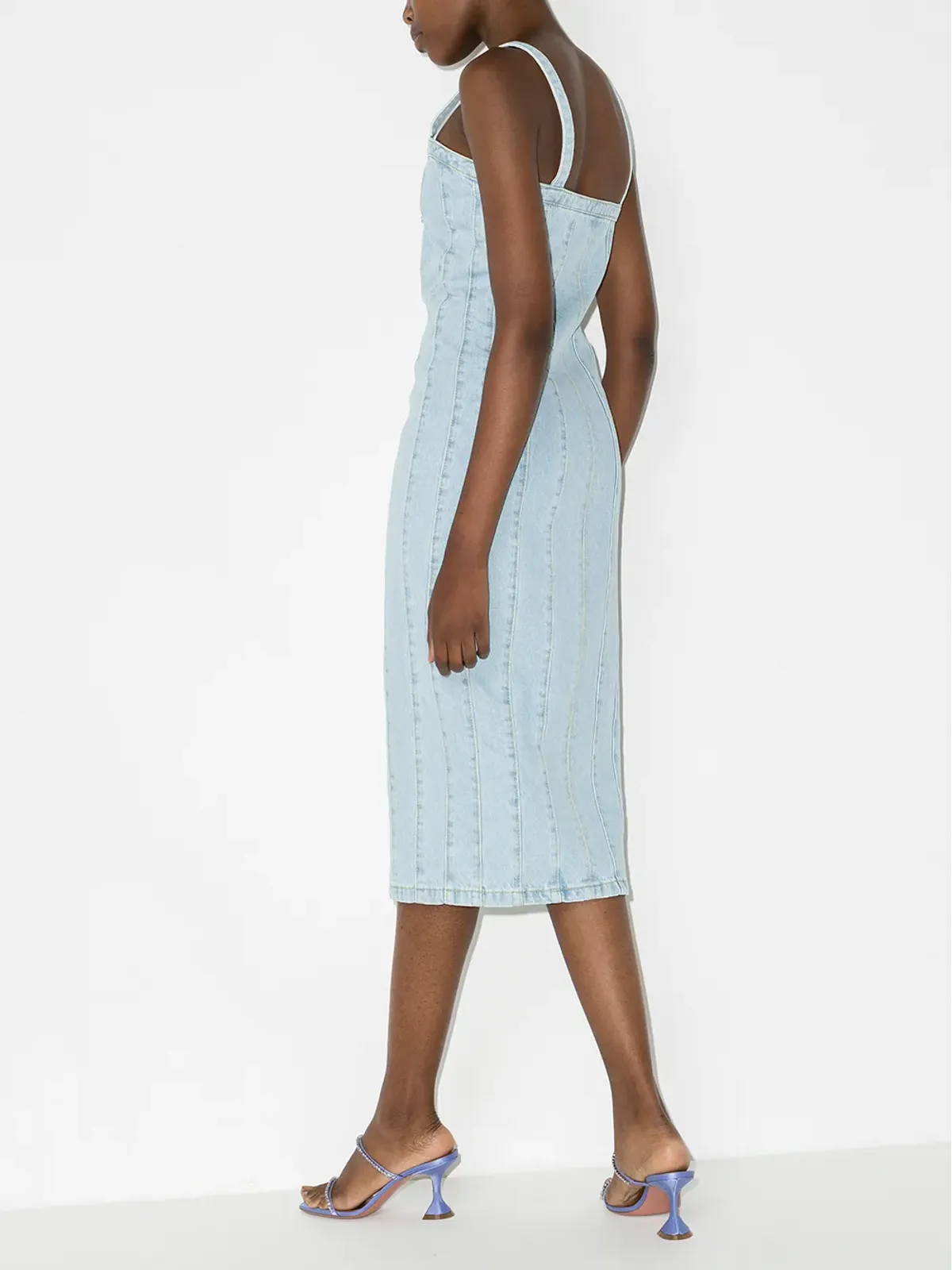 ROTATE BIRGER CHRISTENSEN Kayla ジップアップデニムドレス - 画像3