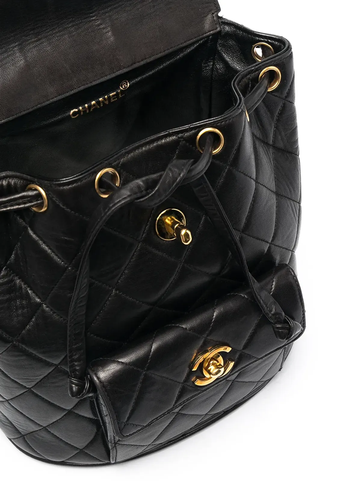 CHANEL Pre-Owned ダイヤモンドキルト フラップ バックパック - 画像5