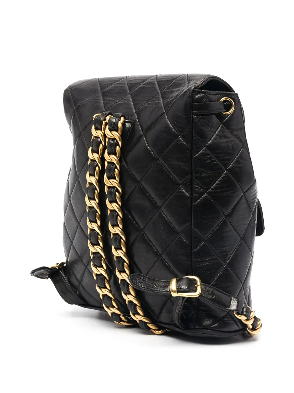 CHANEL Pre-Owned ダイヤモンドキルト フラップ バックパック - 画像3