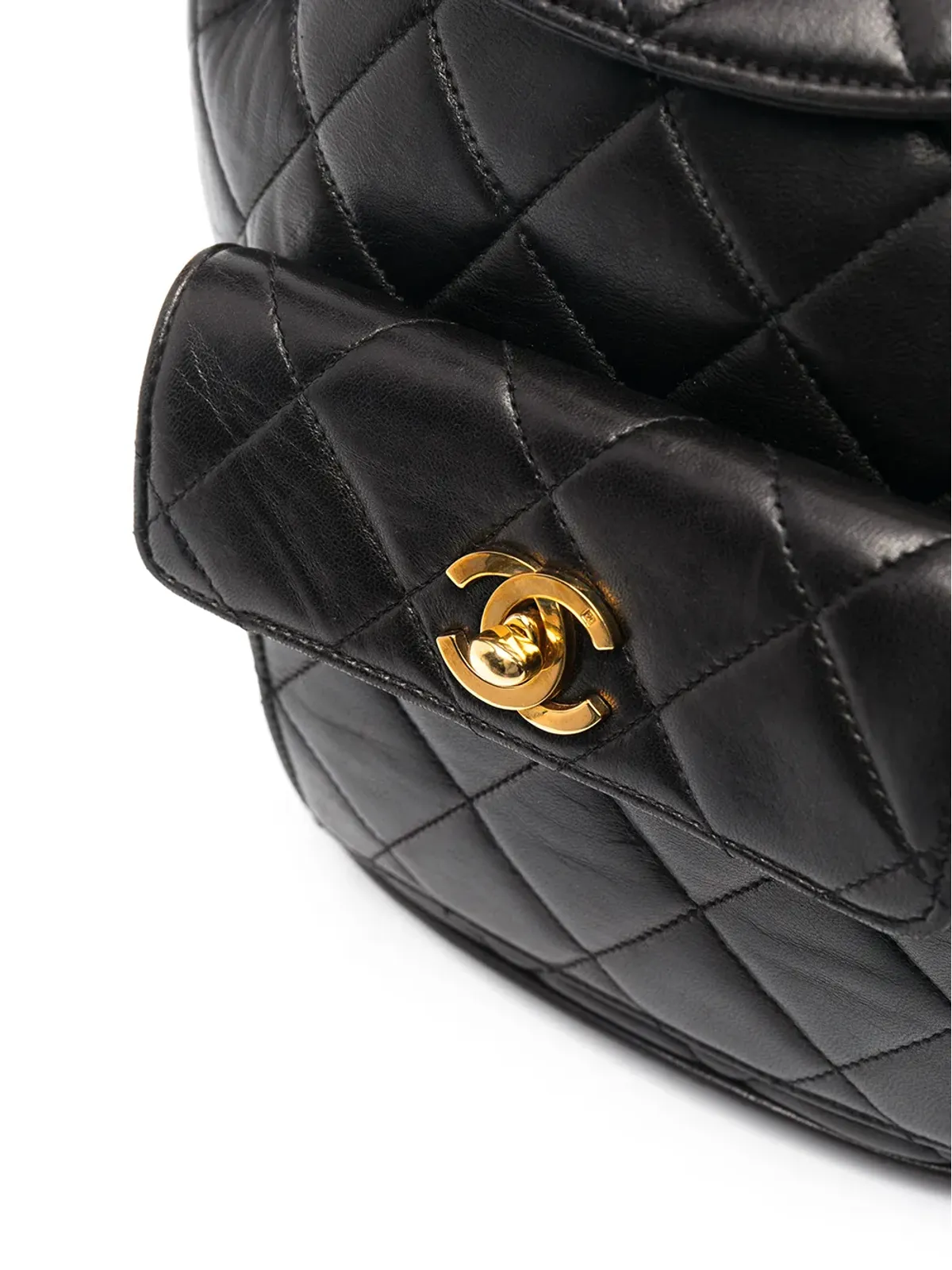 CHANEL Pre-Owned ダイヤモンドキルト フラップ バックパック - 画像4