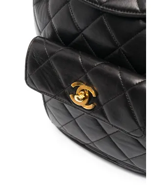 CHANEL Pre-Owned ダイヤモンドキルト フラップ バックパック - サムネイル4