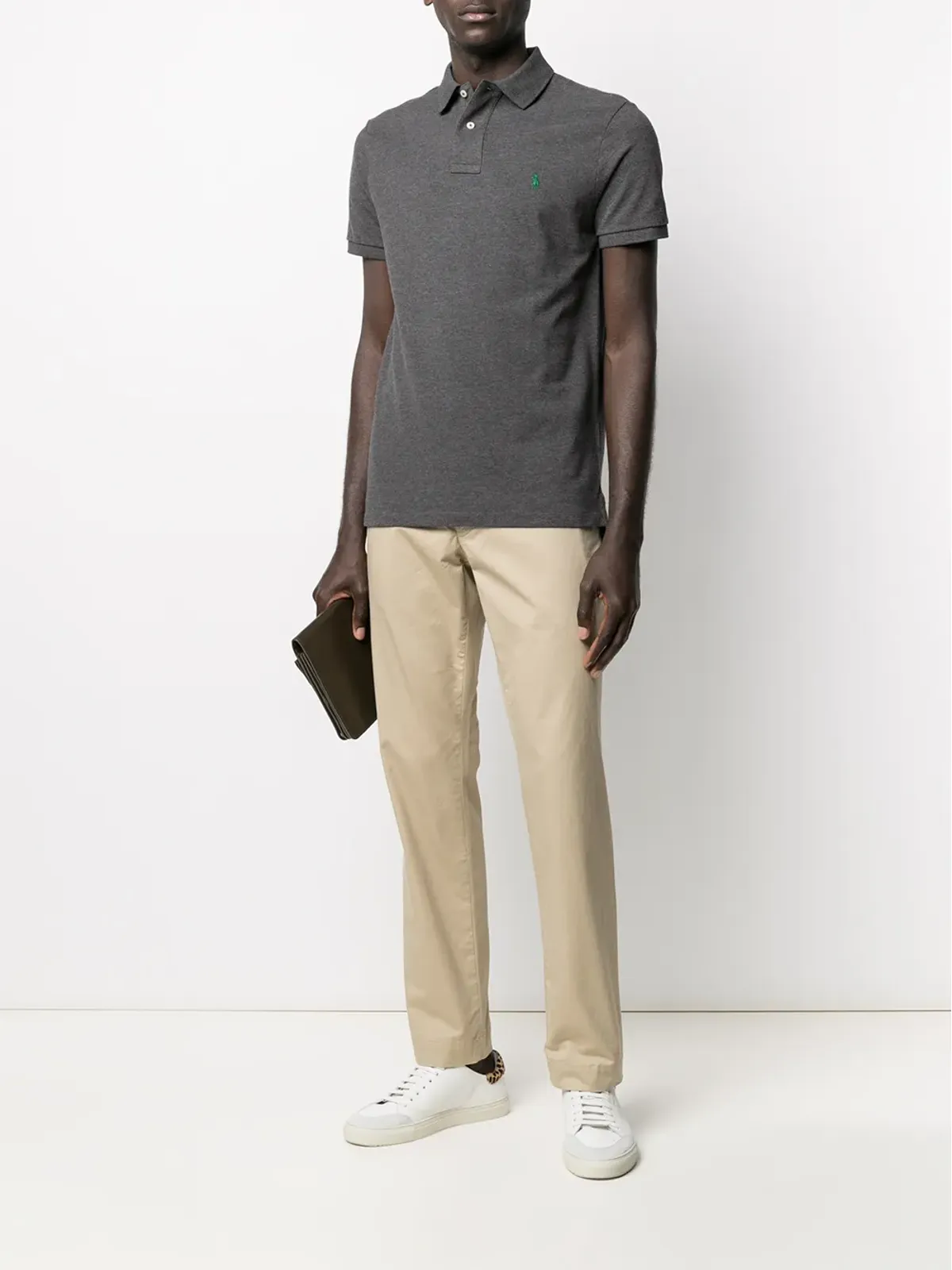 Polo Ralph Lauren ポロシャツ ロゴパッチ 半袖 グレー - 画像2
