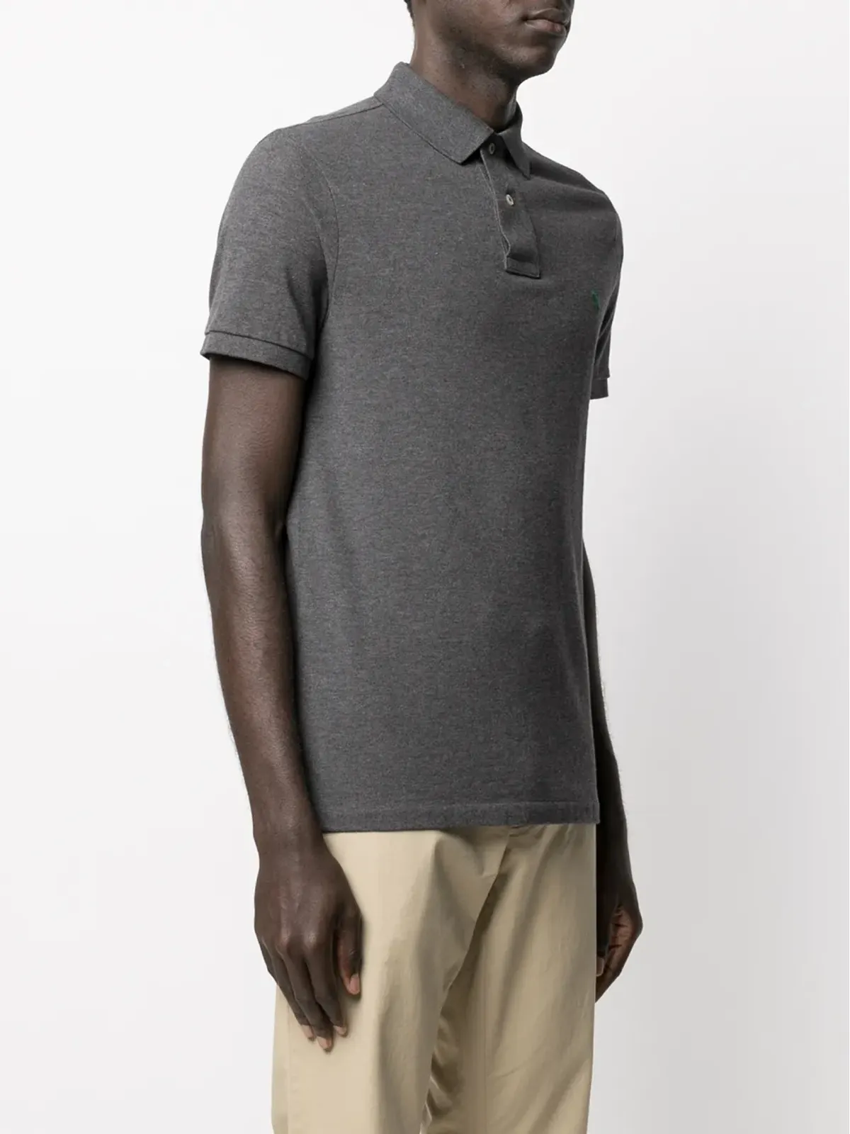 Polo Ralph Lauren ポロシャツ ロゴパッチ 半袖 グレー - 画像3