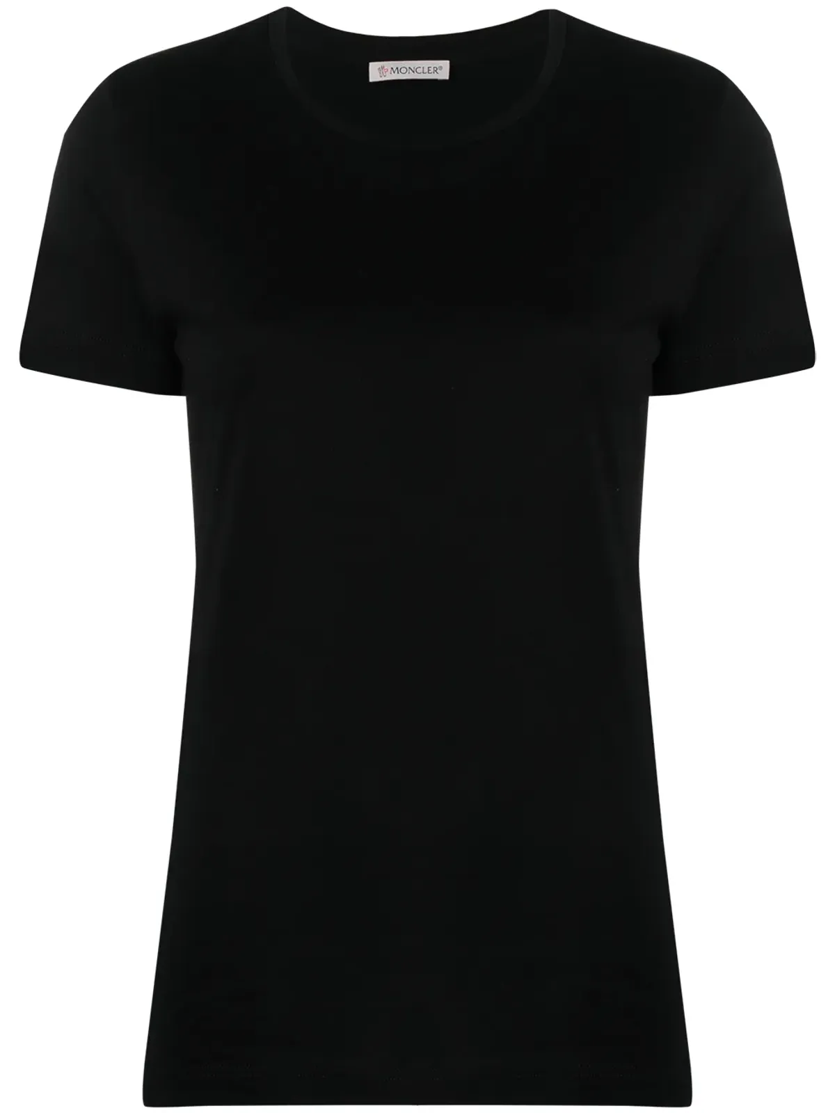 Moncler ロゴパッチ 半袖Tシャツ - ブラック - 画像1
