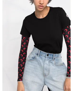Moncler ロゴパッチ 半袖Tシャツ - ブラック - サムネイル5