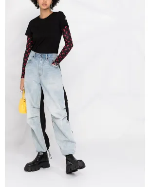 Moncler ロゴパッチ 半袖Tシャツ - ブラック - サムネイル2