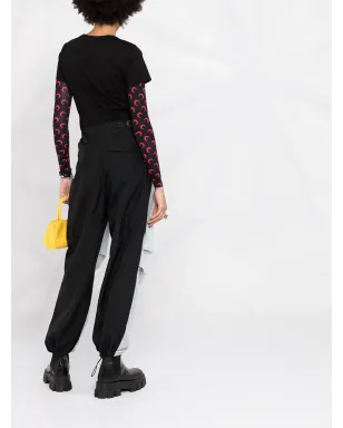 Moncler ロゴパッチ 半袖Tシャツ - ブラック - サムネイル4