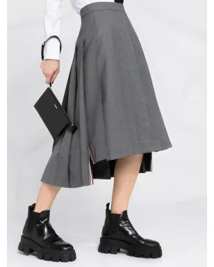 Thom Browne プリーツミディスカート（グレー） - サムネイル5