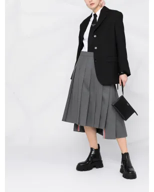 Thom Browne プリーツミディスカート（グレー） - サムネイル2