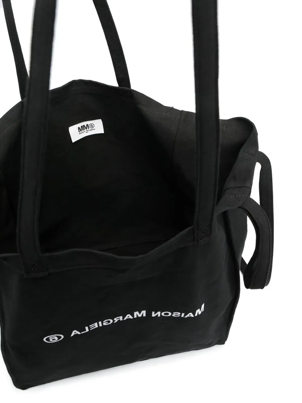 MM6 Maison Margiela オーバーサイズ ロゴ トートバッグ - 画像5