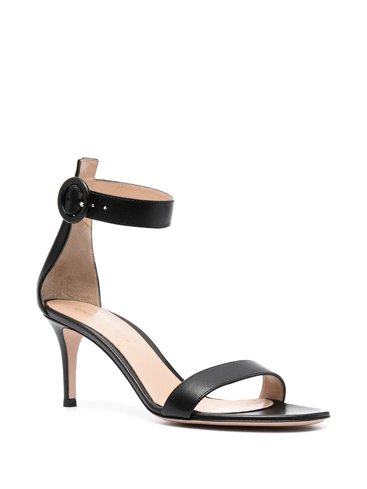 Gianvito Rossi Portofino レザーサンダル - ブラック - 画像2
