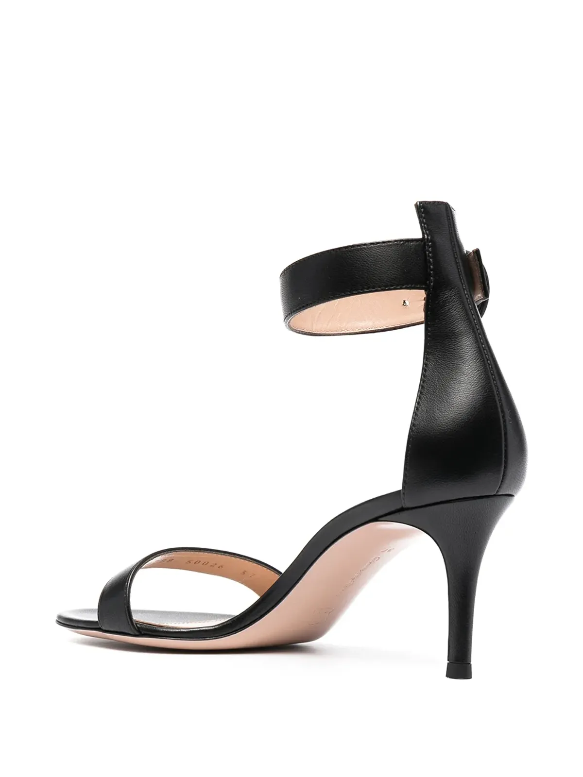 Gianvito Rossi Portofino レザーサンダル - ブラック - 画像3
