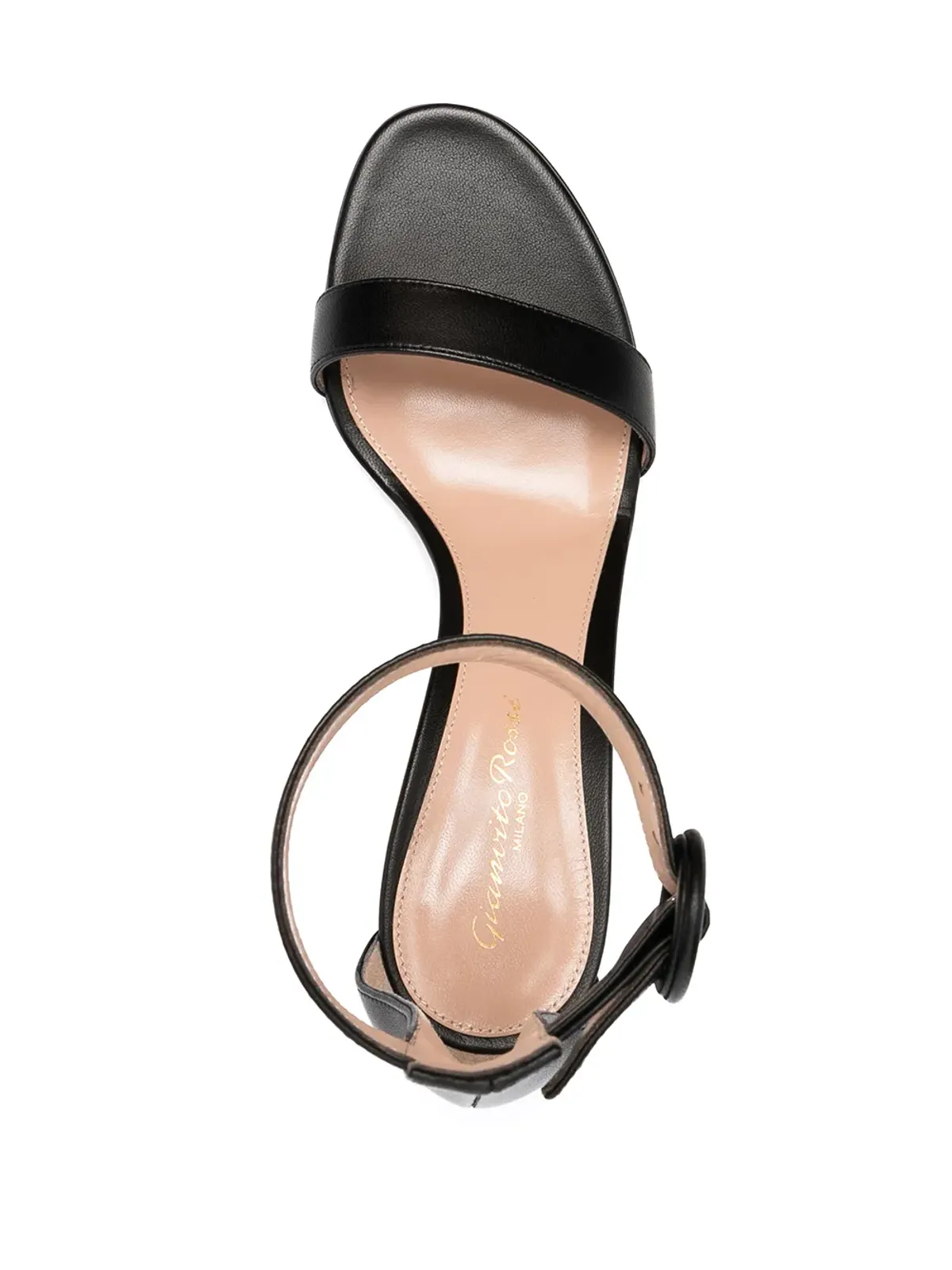 Gianvito Rossi Portofino レザーサンダル - ブラック - 画像4