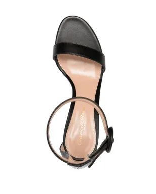 Gianvito Rossi Portofino レザーサンダル - ブラック - サムネイル4