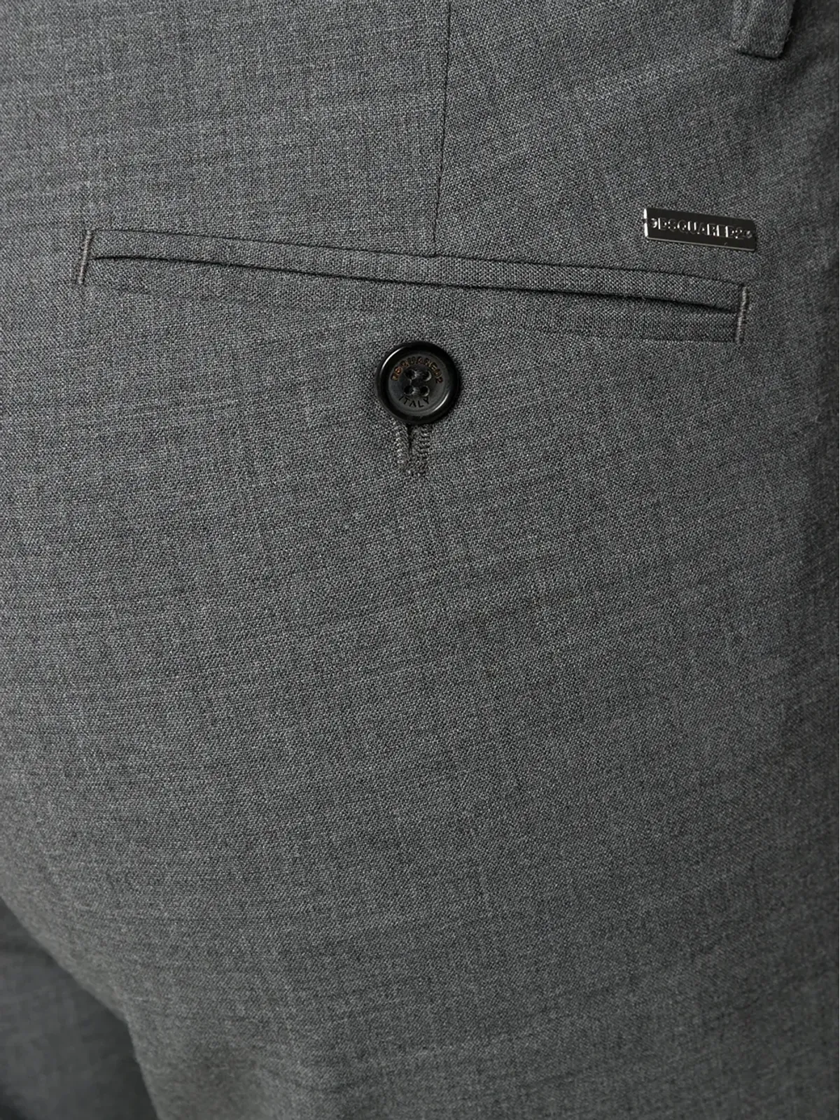 DSQUARED2 クールガイ テーパードレッグ テーラードパンツ グレー - 画像5