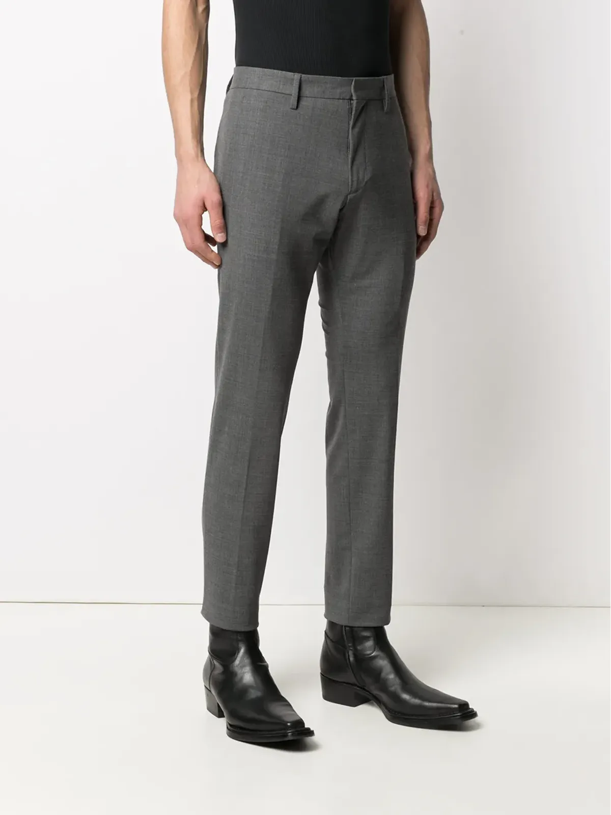 DSQUARED2 クールガイ テーパードレッグ テーラードパンツ グレー - 画像3
