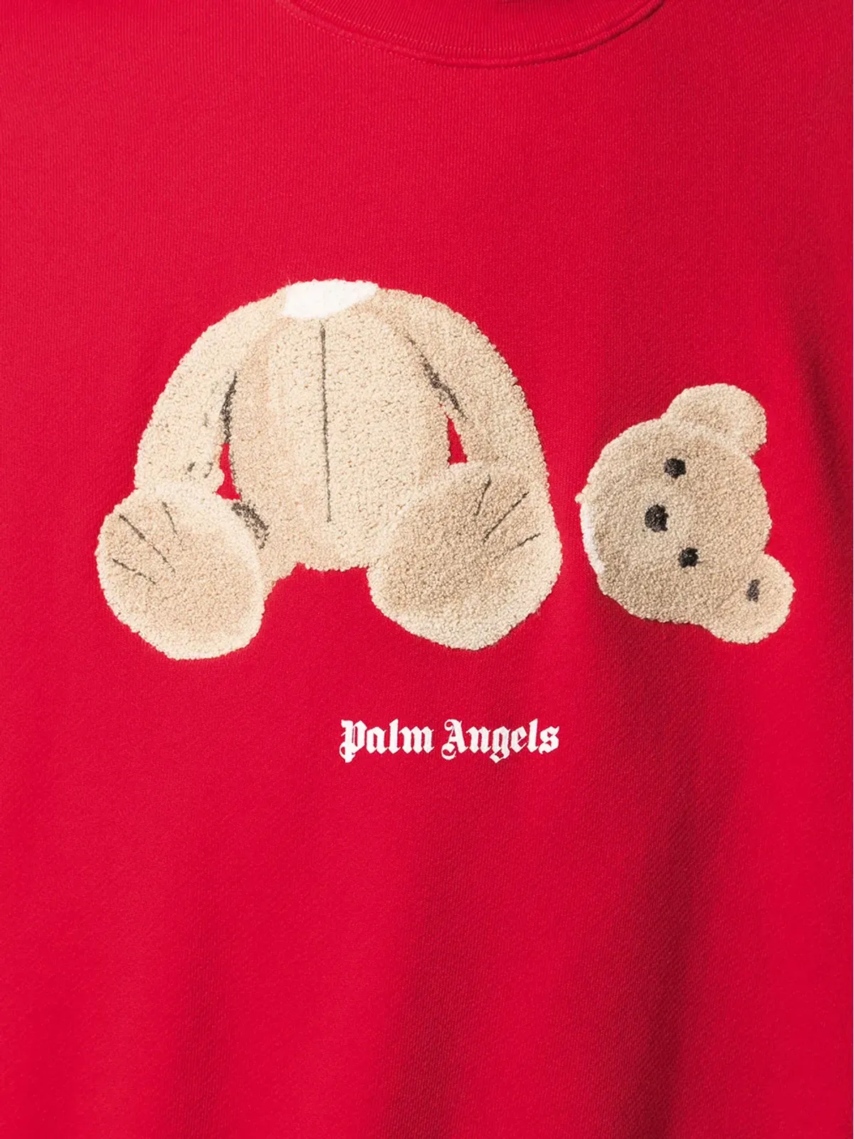 Palm Angels ベア コットン スウェットシャツ - Red - 画像5
