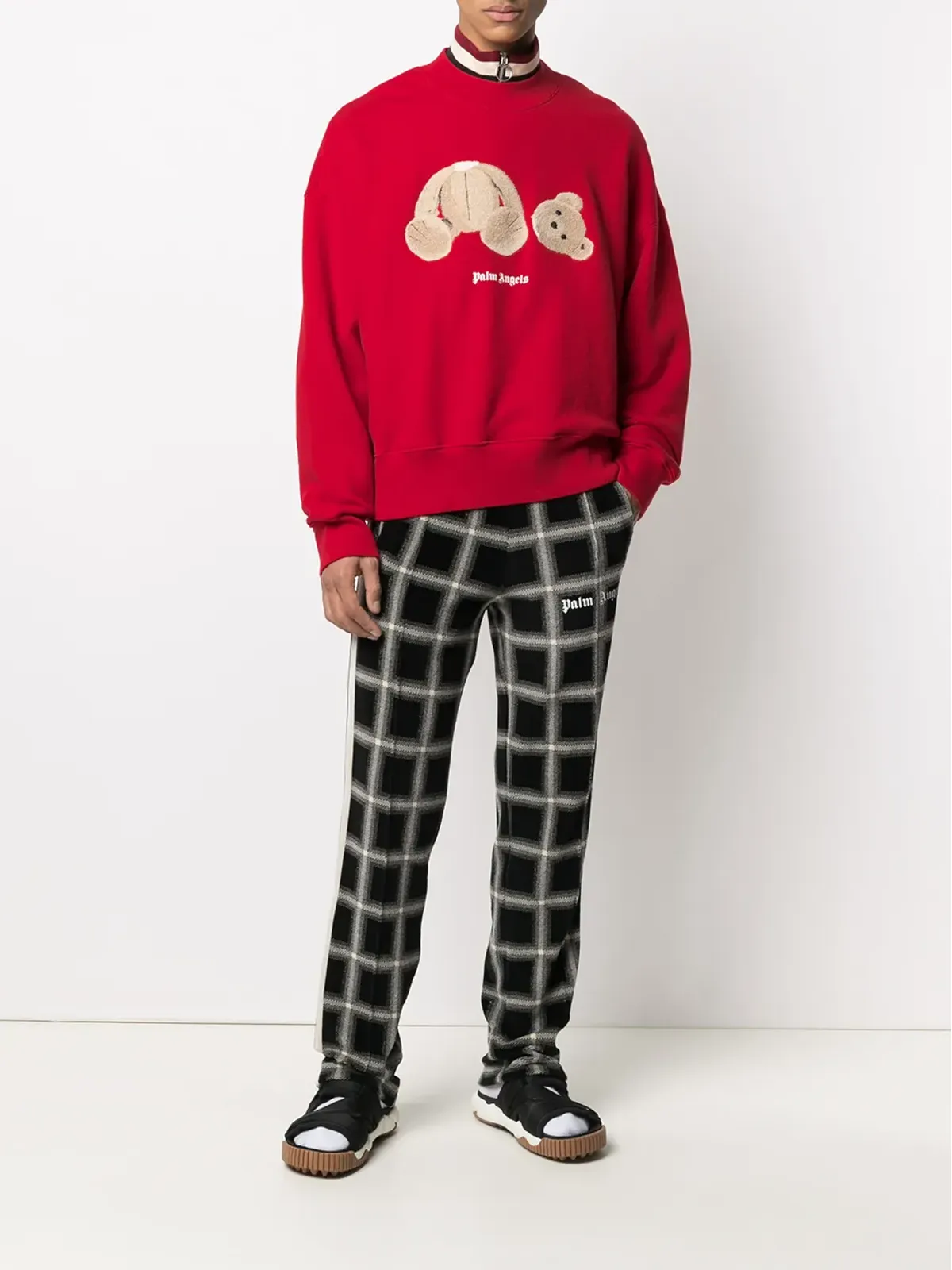 Palm Angels ベア コットン スウェットシャツ - Red - 画像2