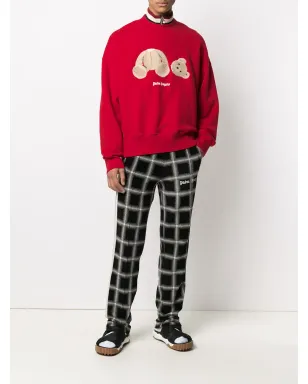 Palm Angels ベア コットン スウェットシャツ - Red - サムネイル2