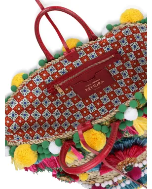 Dolce & Gabbana ケンドラ 刺繍入り 編み込み バスケットバッグ - サムネイル5
