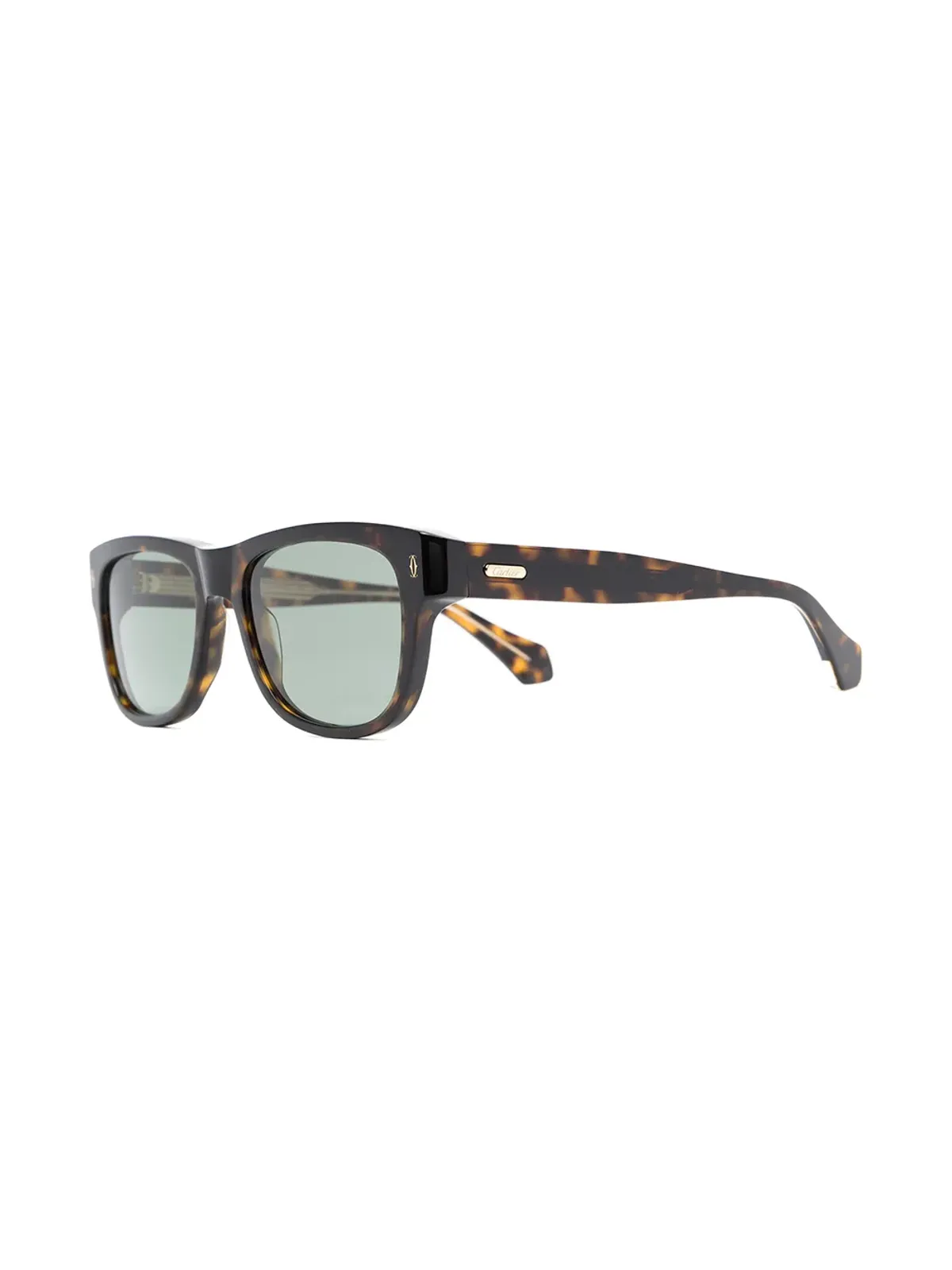 Cartier Eyewear スクエアフレームべっ甲柄サングラス - 画像2