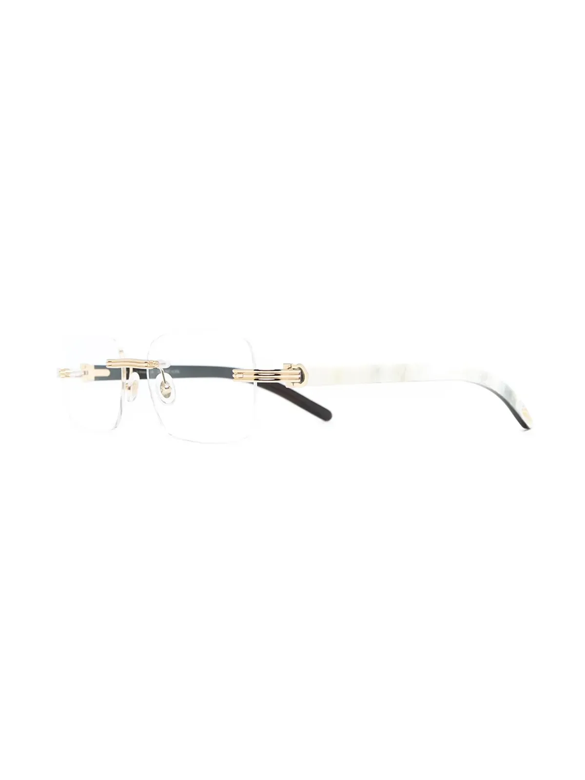 Cartier Eyewear リムレススクエアフレーム眼鏡 - 画像2