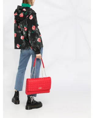 Moschino ローズ柄フード付きウィンブレーカー - サムネイル4