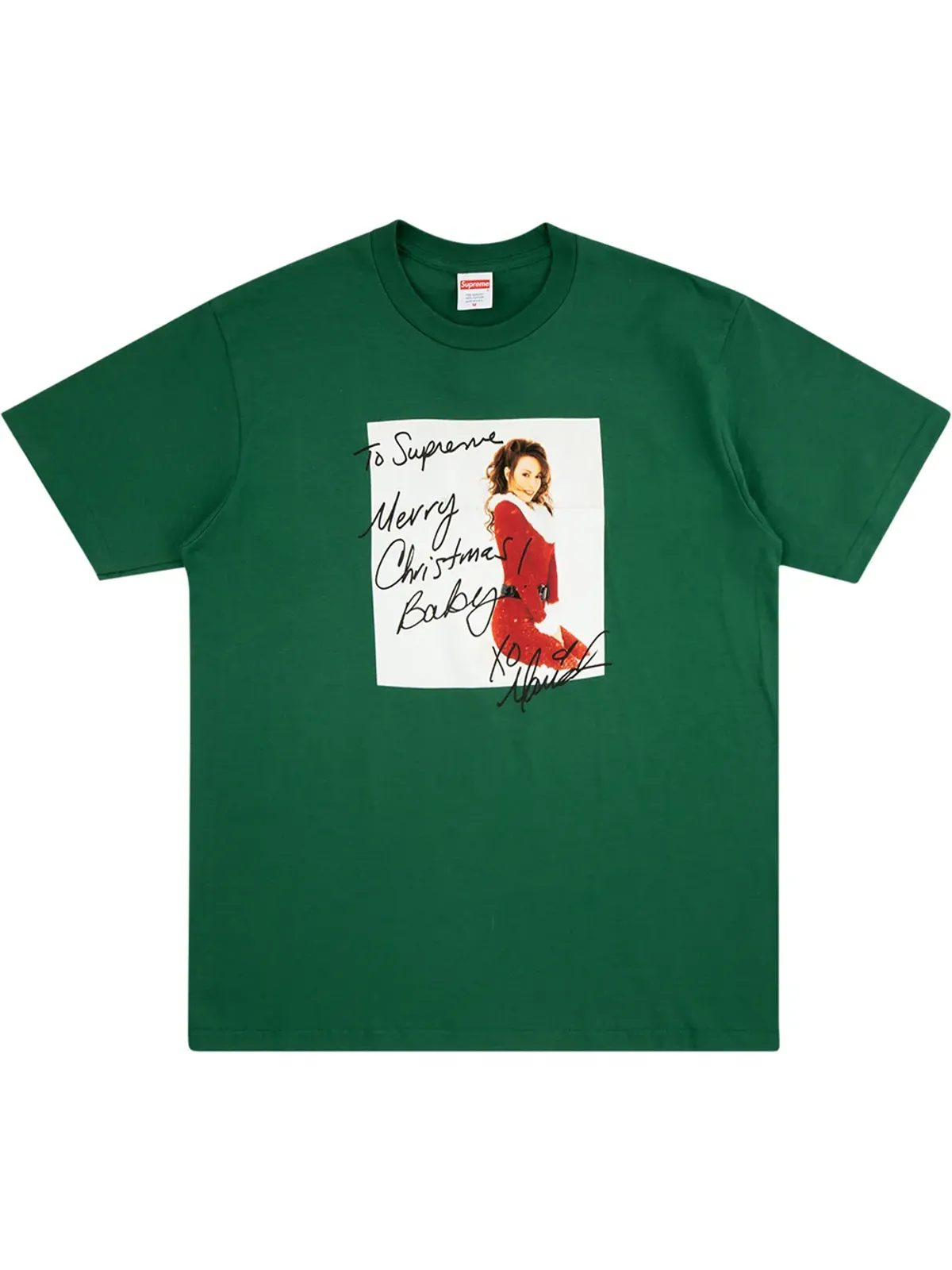 Supreme マライア・キャリー 写真プリントTシャツ - グリーン - 画像1