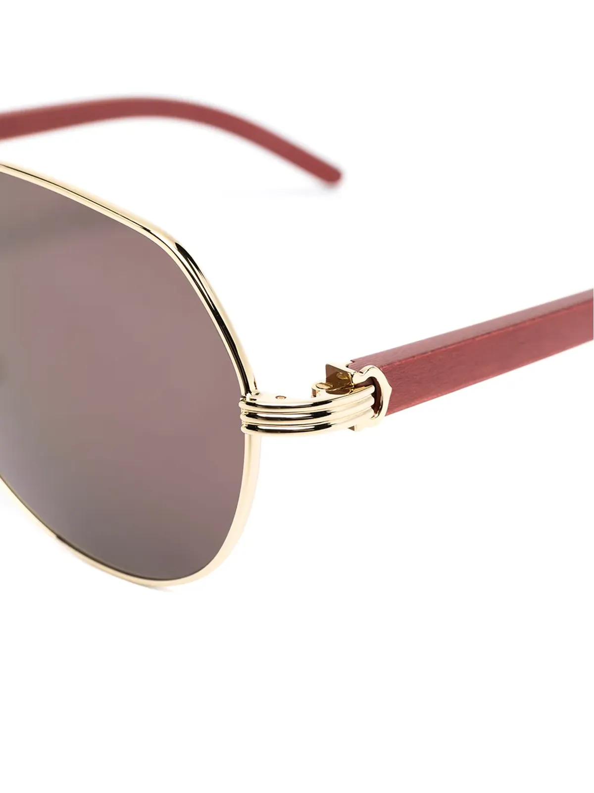 Cartier Eyewear パイロットフレーム サングラス - 画像3