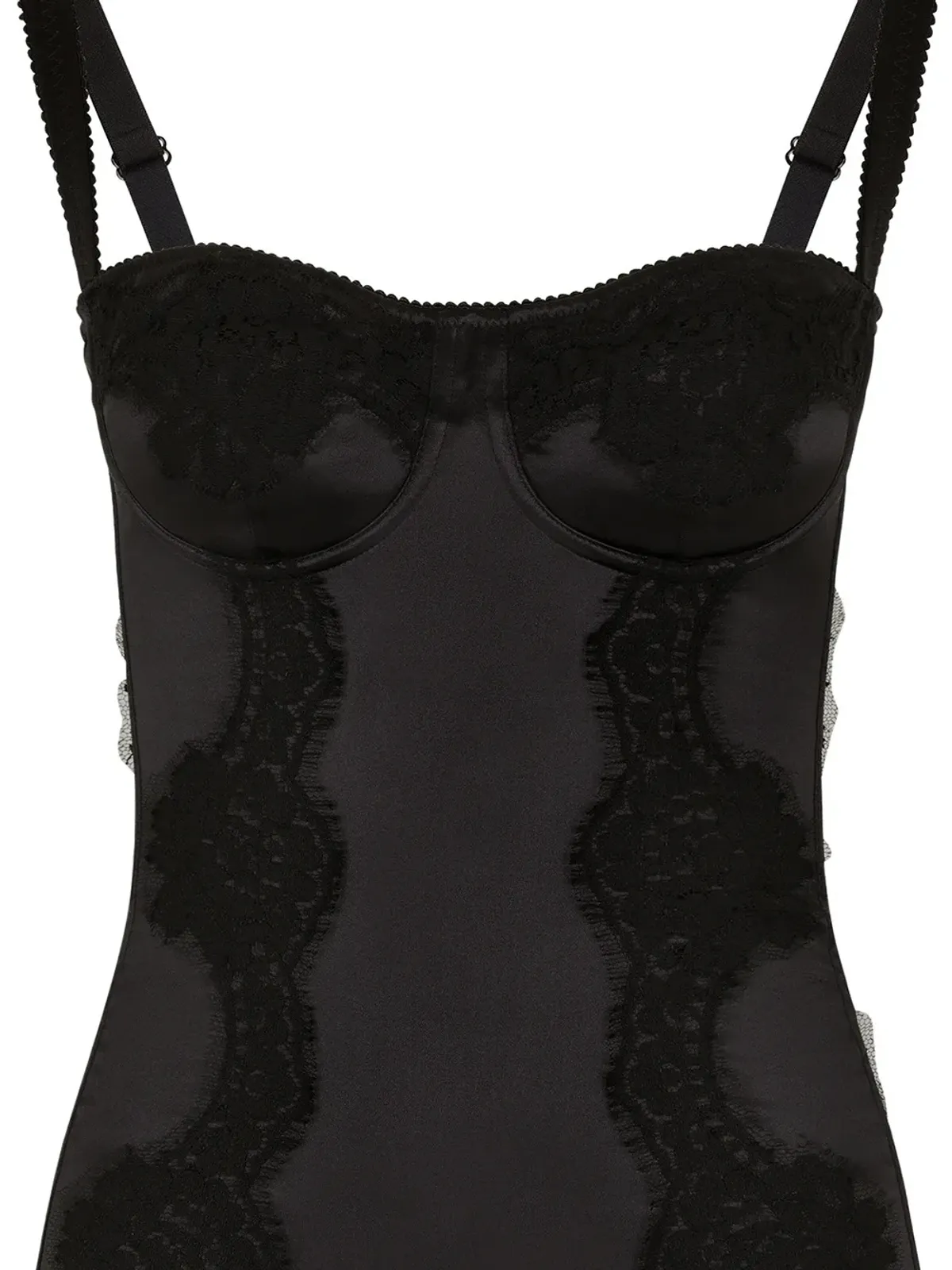Dolce & Gabbana レースディテール バルコネット ボディスーツ - 画像4