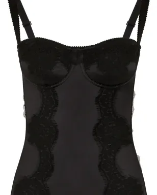 Dolce & Gabbana レースディテール バルコネット ボディスーツ - サムネイル4