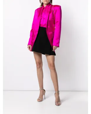 Alex Perry Duchesse satin boxy shirt - Pink - サムネイル2