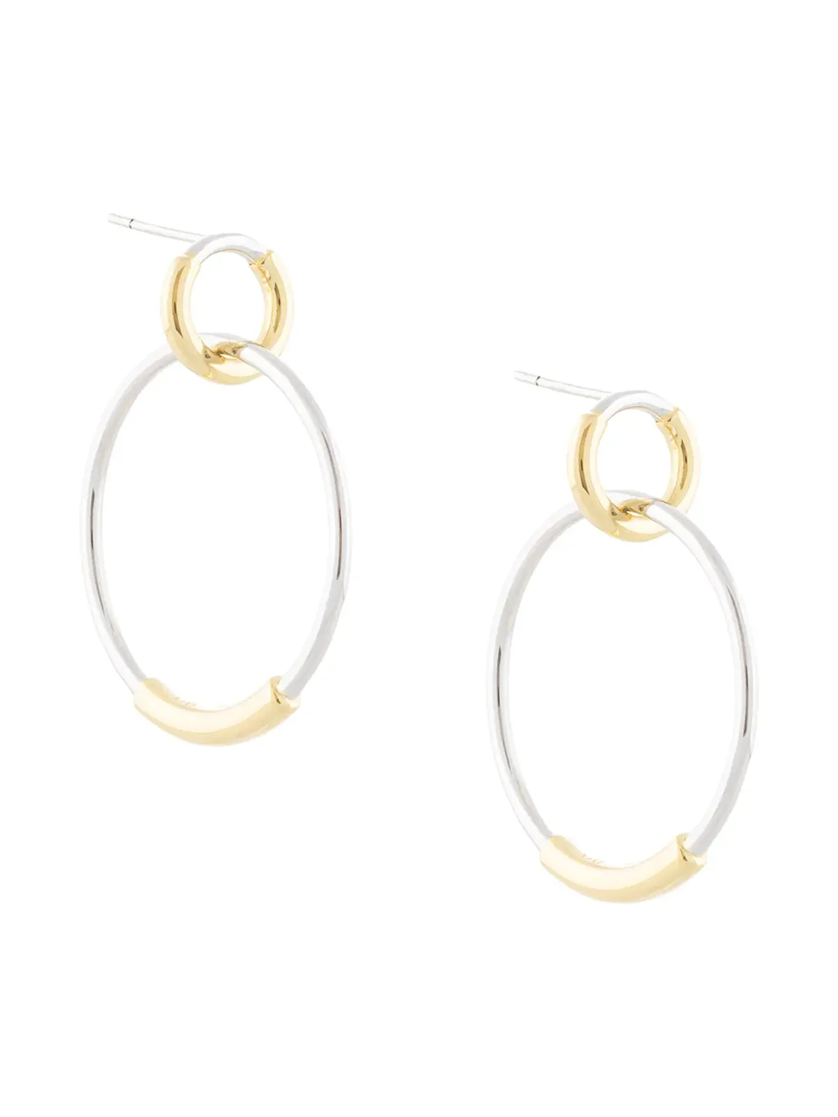 Eshvi ダブルフープピアス - 画像1
