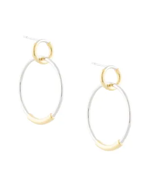 Eshvi ダブルフープピアス - サムネイル1