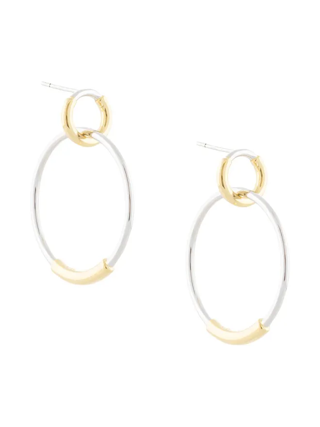 Eshvi Eshvi ダブルフープピアスの商品画像
