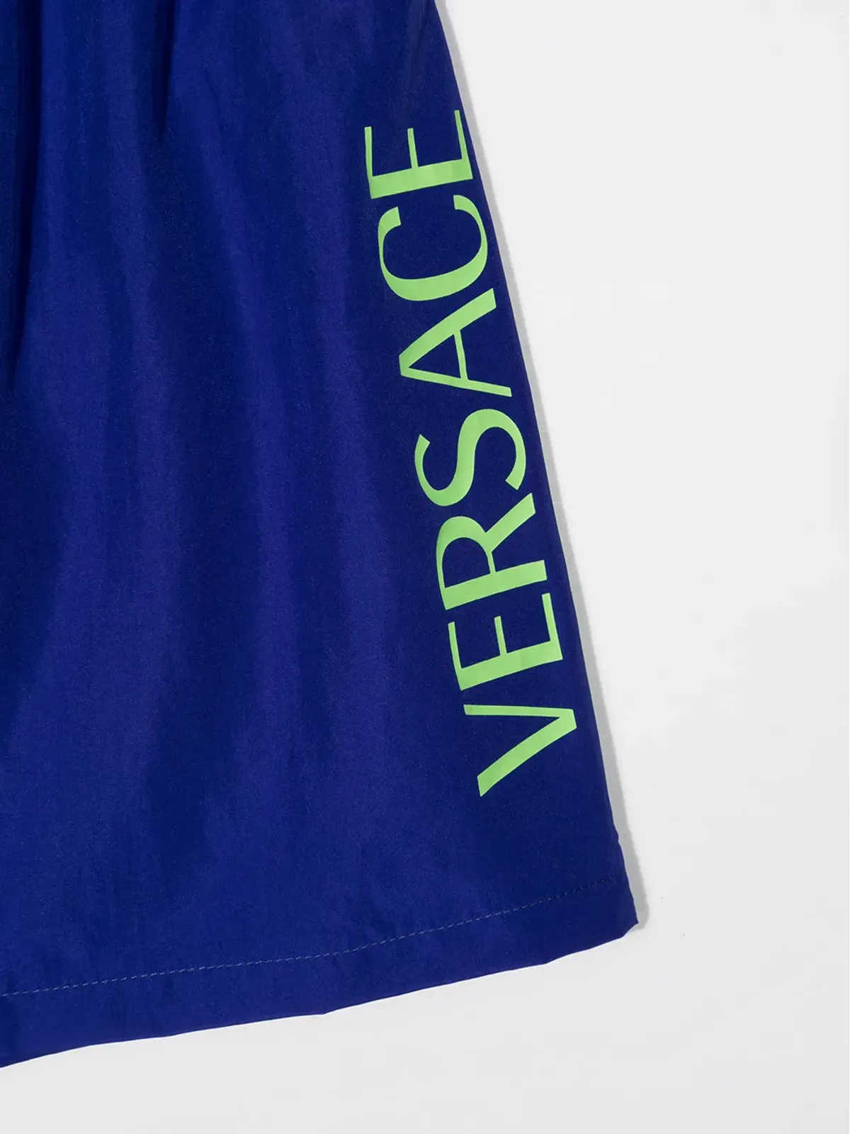 Versace Kids ロゴプリントショーツ ブルー - 画像3