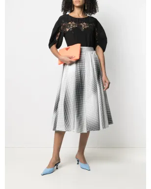 Prada レースパネル入りシルクブラウス - サムネイル2