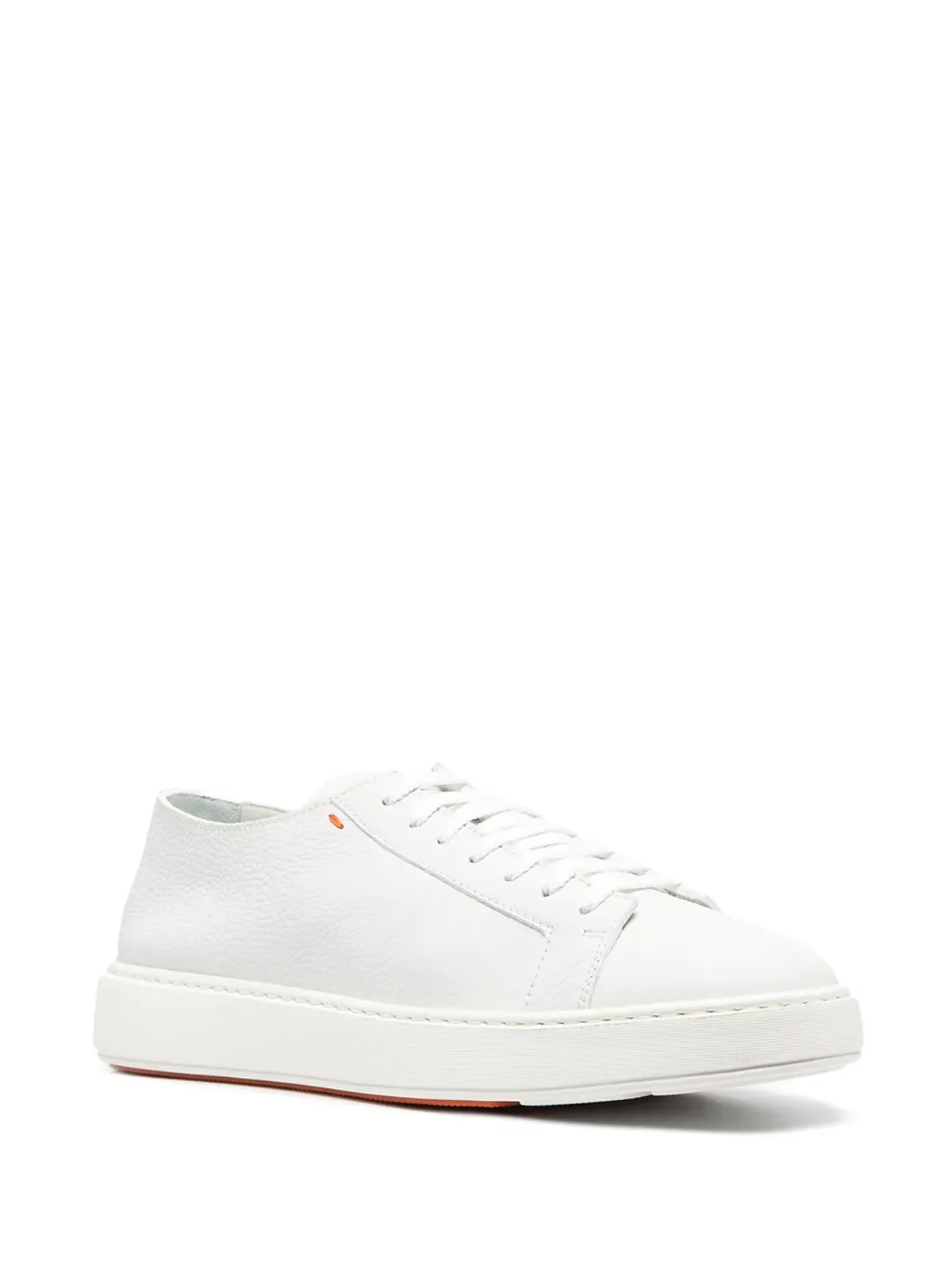 Santoni グレー レースアップスニーカー - 画像2
