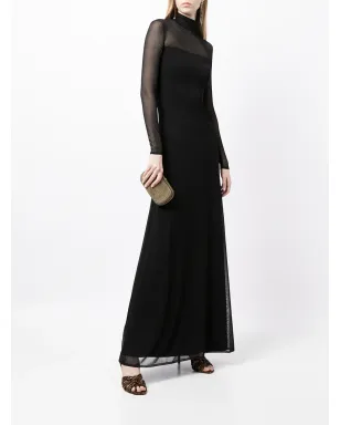 Ralph Lauren Collection シアーパネルのフレアドレス ブラック - サムネイル2