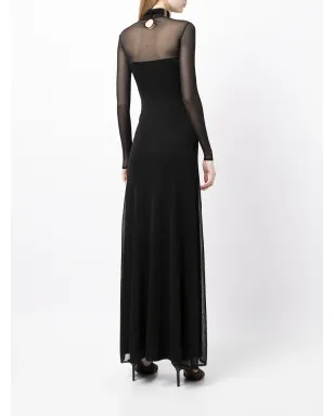 Ralph Lauren Collection シアーパネルのフレアドレス ブラック - サムネイル4