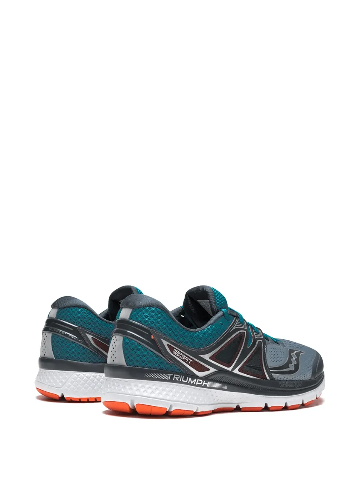 Saucony Triumph ISO 3 グレー/ブルー/レッド スニーカー - 画像3