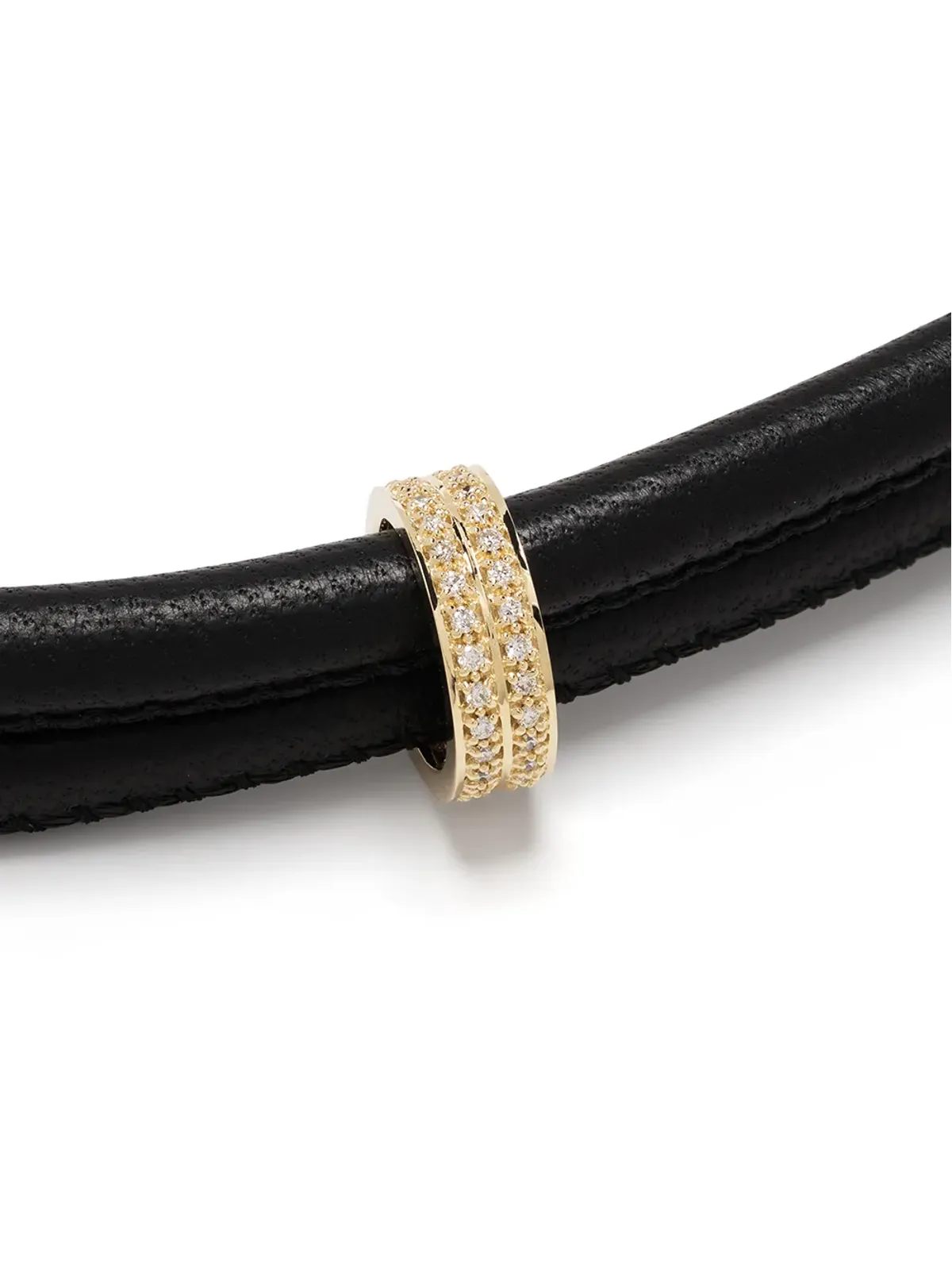 Mizuki 14K イエローゴールド ダイヤモンド ラップ ブレスレット - 画像3