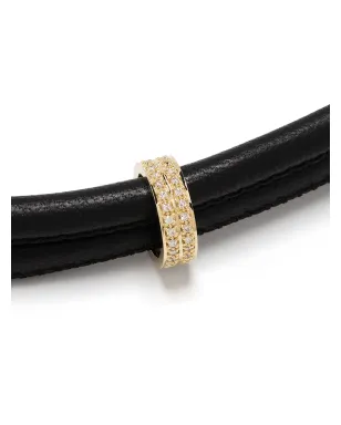 Mizuki 14K イエローゴールド ダイヤモンド ラップ ブレスレット - サムネイル3