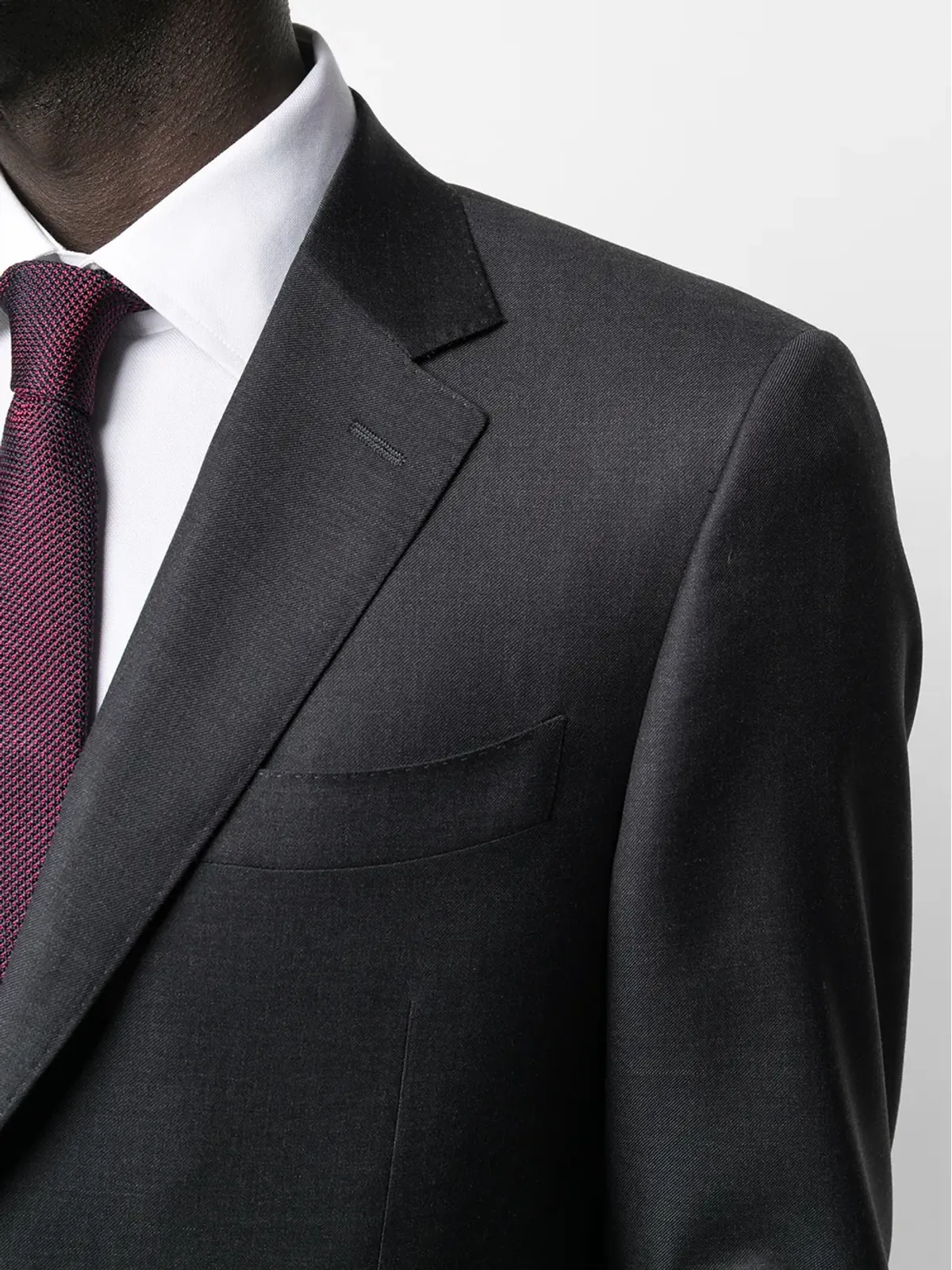 Canali ウールのシングルブレストスーツ - 画像5