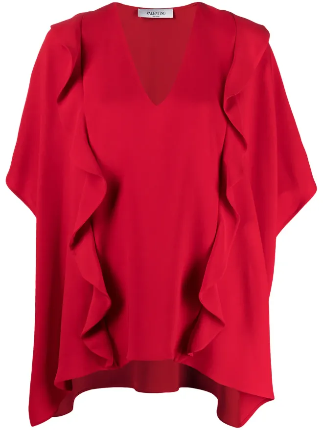 Valentino Garavani Valentino Garavani ラッフルドレープ ブラウスの商品画像