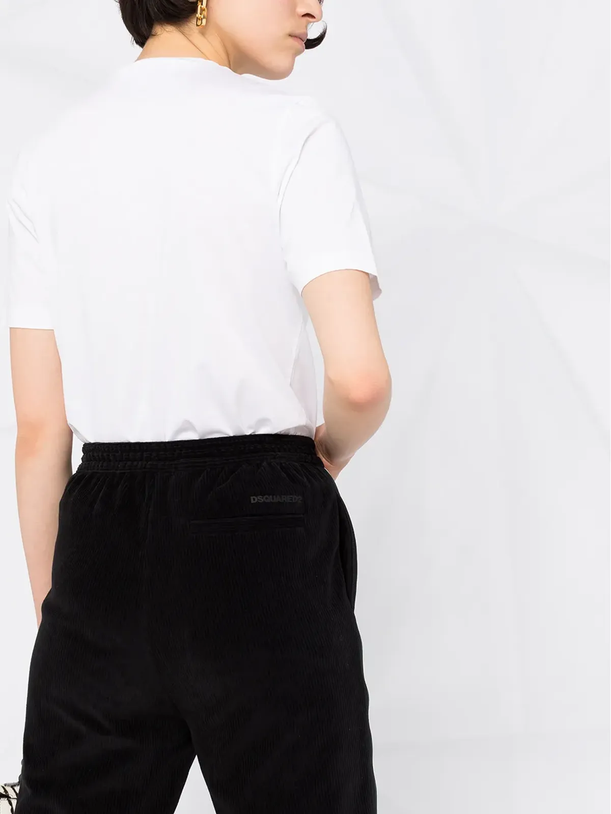 DSQUARED2 サイドストライプ コーデュロイ トラックパンツ - 画像3