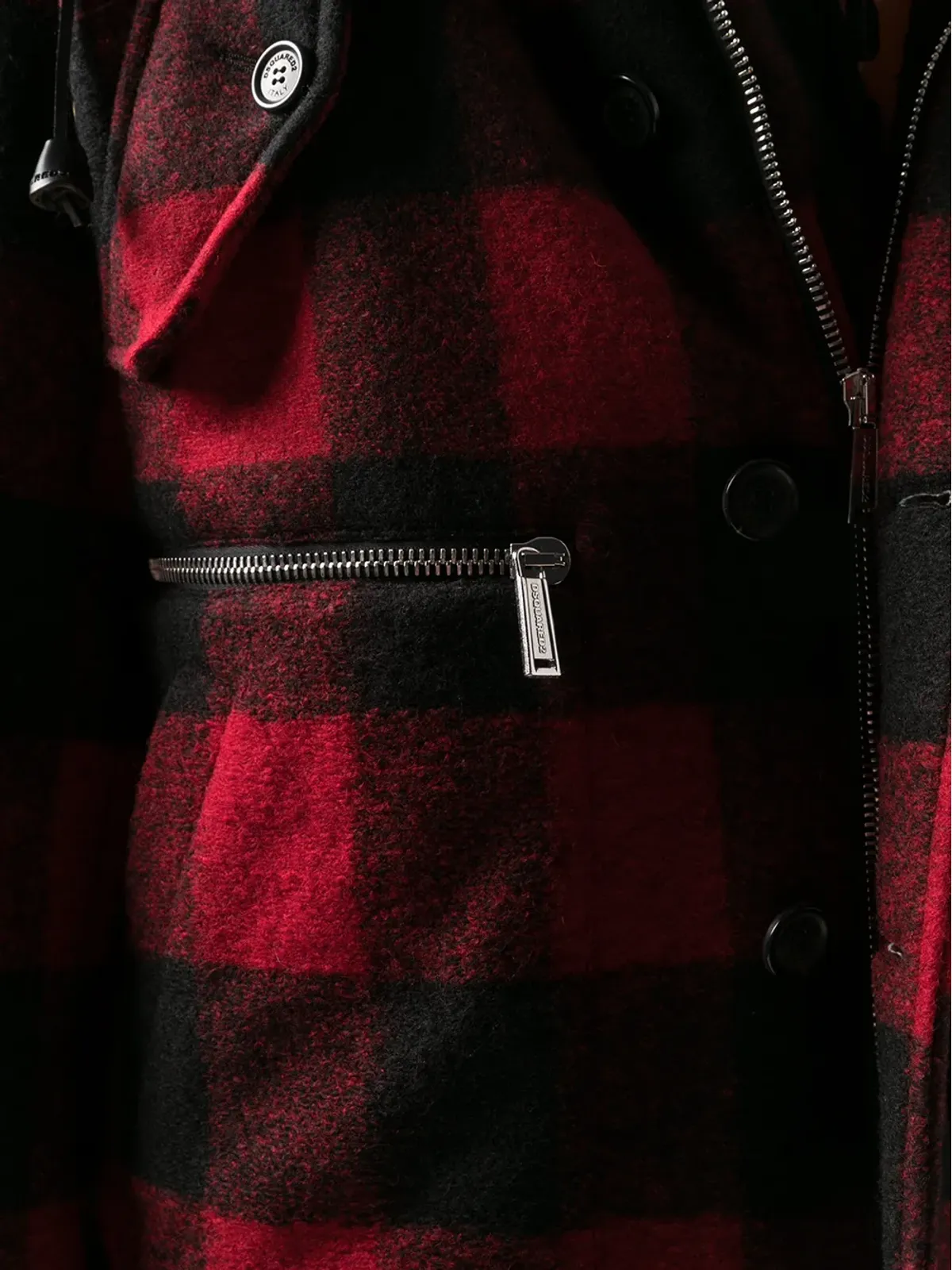 DSQUARED2 チェック柄のシングルブレストコート - 画像5