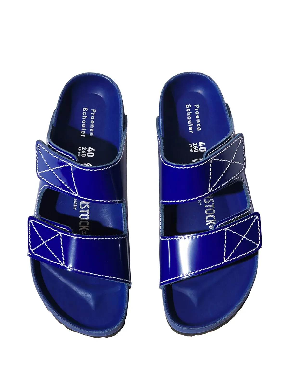 Proenza Schouler x Birkenstock Arizona slides - Blue - 画像4
