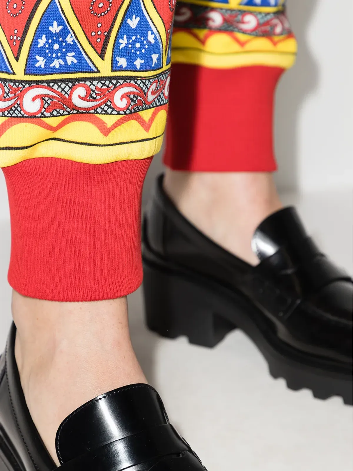 Dolce & Gabbana Carettoプリント ジョギングパンツ レッド - 画像4